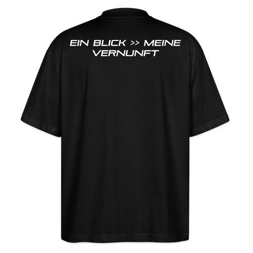 "IHRE BLICKE" Oversized Unisex Shirt - Schwarz