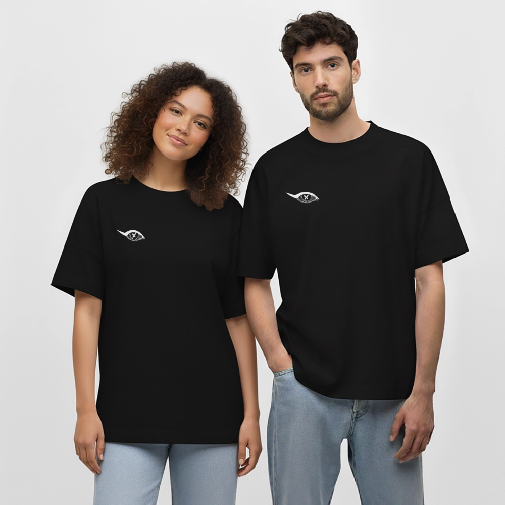 "IHRE BLICKE" Oversized Unisex Shirt - Schwarz
